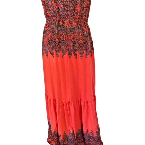 Language Womens Red/Black Strapless Maxi Dre’s (L) - Picture 4 of 5